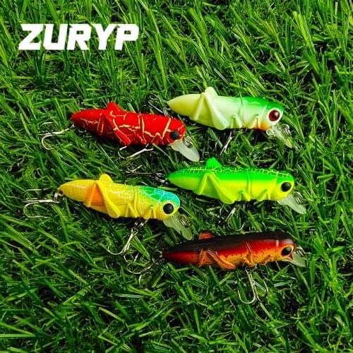 3.7g Grasshopper insects Fishing Lures Floating Minnow Wobbler Lifelike Fly Insect Artificial Hard Bait Swimbaits Fishing Tackle