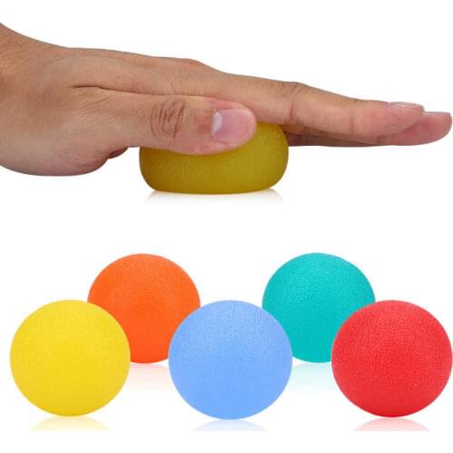 53mm Fitness Silicone Massage Therapy Grip Ball Hand Finger Exerciser Muscle Relax Recovery Gripper Pain Relief Fascia Ball
