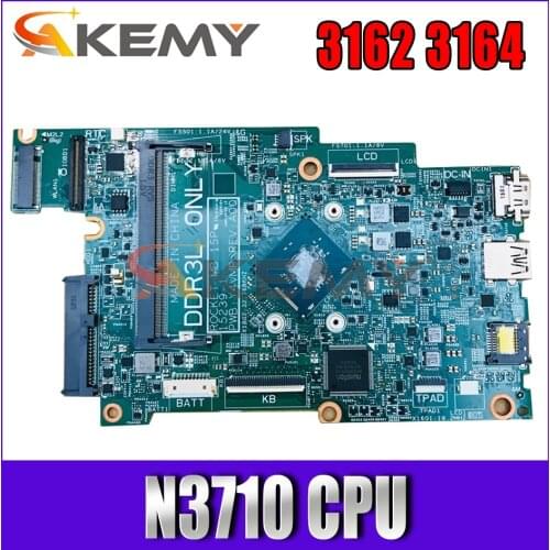Akemy 15239-1 Y4VMP N3710 CPU FOR Dell Inspiron 11 3164 Laptop Motherboard CN-0FK63J FK63J Mainboard 100% tested