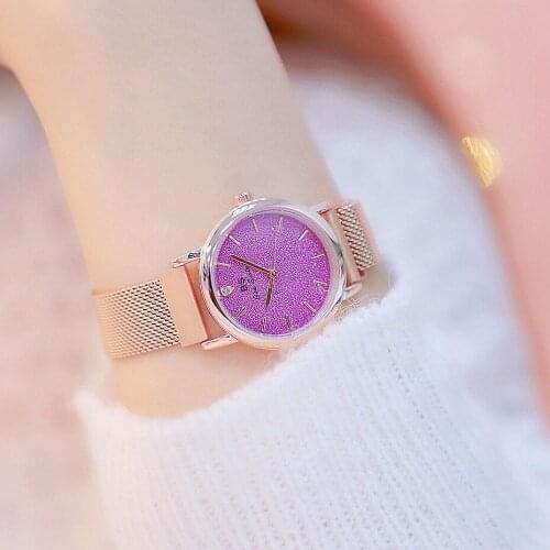 Luxury Rose Gold Women Watches Magnet Starry sky Wrist Watch For Women Ladies Quartz Wristwatch Waterproof relojes para mujer