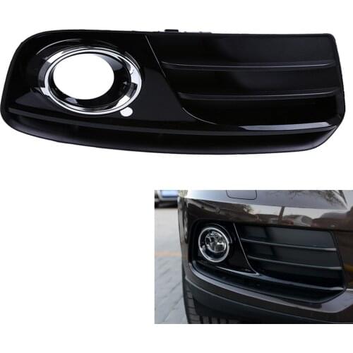 Black For Audi Q5 8R Front Bumper Lower Gloss Fog Light Lamp Grill Grille 13-16 2014 2015 Right 8R0 807 682 J / 8R0 807 682 T