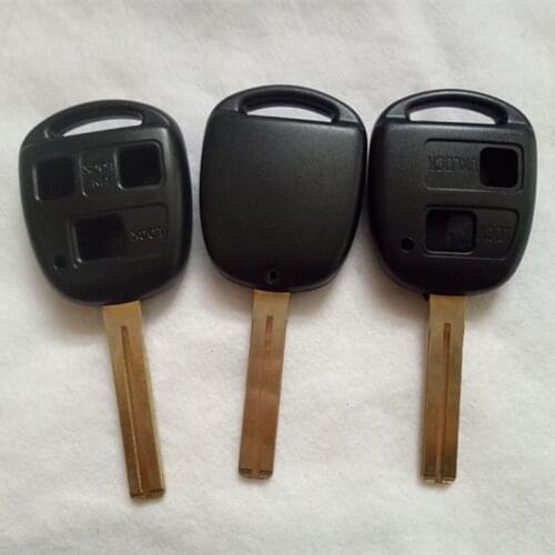 DAKATU 2/3 Buttons Remote Car Key Shell Fob For Lexus RX300 ES300 Toyota Prado Camry Remote Key shell toy48 40mm 46mm