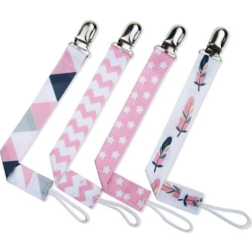 Baby 4Pcs/Set Pacifier Clip Pacifier Chain Dummy Clip Nipple Holder for Nipples Chupetas Para Child Pacifier Clip Soother Holder