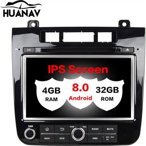 HUANVA Androi 8.0 DVD Player GPS navigation For VW Volkswagen TOUAREG 2010+ multimedia player tape recorder 8-Core navi Audio