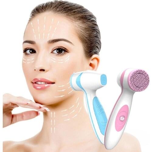 Electric Facial Cleansing Brush Sonic Pore Cleaner Nu Galvanic facial Spa Skin Care Massager Face Lift device without box