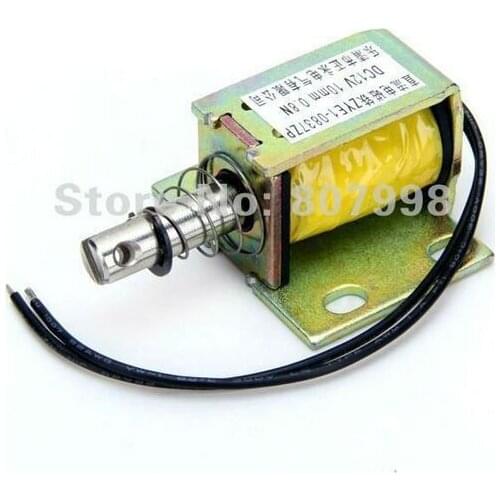 2016 DC 12V Open Frame Solenoid Electromagnet 0.8N Holding Push Type ( ZYE1-0837ZP)
