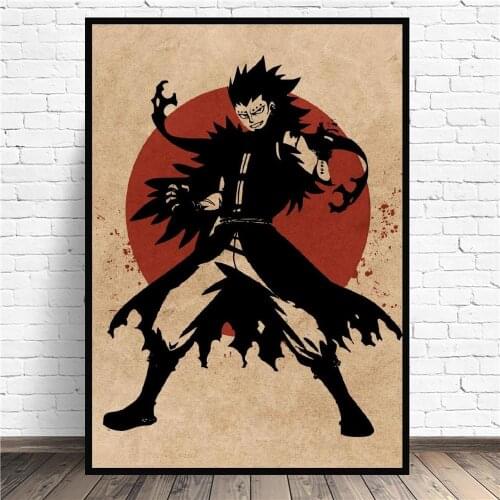 Gajeel Redfox Anime Art Canvas Poster Print Home Decor Painting No Frame