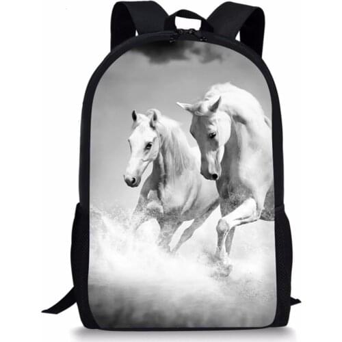 HaoYun Fashion Childrens Backpack Fantasy Horse Prints Pattern Toddler School Book Bags Cute Animal Womens Travel Backpack