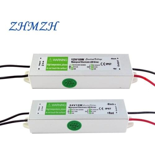 ZHMZH Constant Voltage LED Driver 10W 15W 20W 36W LED Power Supplies Waterproof Lighting Power Supplies 85-265V IP67