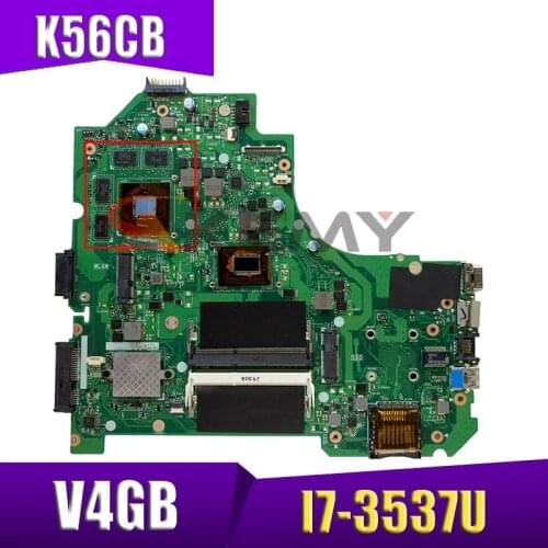 K56CB original Motherboard For Asus K56C K56CB S550C A56C A56CM Laptop motherboard I7-3537U V4GB