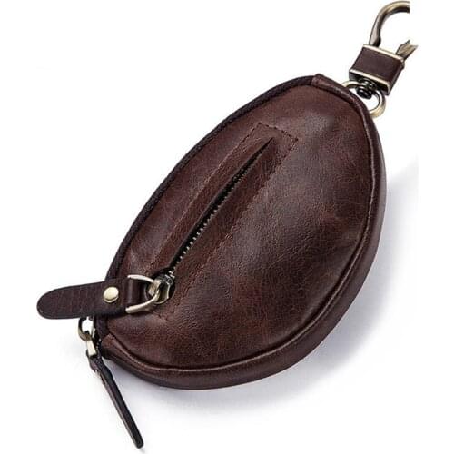Genuine Leather Unisex Key Wallets High Quality Casual Vehicle Car Key Wallet Large Capacity Coin Purse Small Cow Leather Pack