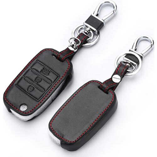 Leather Key Chain Ring Cover Case Holder For Kia Ceed K3 K4 K5 Sportage R Ql Kx5 Sorento Kx3 Ks3 Rio Cerato Optima Frote Soul