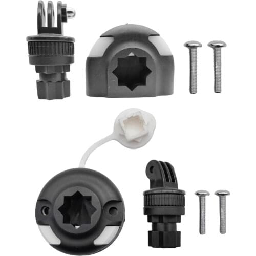 Kayak Sports Camera Mount Base, Marine Boat Canoe Compass Holder Bracket Mounting Kit, Black