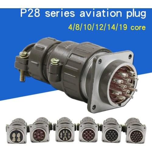 P32 Series Aviation Plug Socket Round Connector 4.8.10.12.14.19Core Diameter 32MM