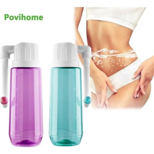 500ml Bottle Syringe Medical Rubber Enema Irrigator Female Vagina Anal Douche Cleaner for Feminine Hygiene Enema Anal Cleaning