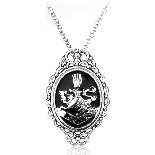 MQCHUN Cosplay Jewelry Fashion Movie Twilight Vampire Rosalies Necklace Cullen Lion Crest Pendant Necklace-30