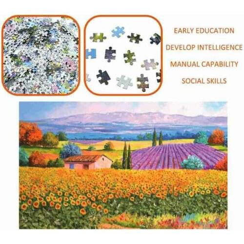 Paper Jigsaw Puzzle 500 Pieces Adult Kids High Difficulty Puzzle Landscape Oil Painting Animal Children Toy Puzzle Adults Gifts