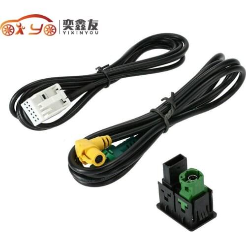 RCD510+310+300+RNS315 AUX USB Switch Cable Fit For VW MK6 For Golf For Jetta For CC For PASSAT B6 B7