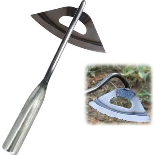 Stainless Steel Hollow Hoe Garden Tool Weeding Rake Planting Vegetables Home Garden Farm Weeding Hollow Hoe