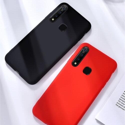 HATOLY Skin-friendly Case For Vivo Y17 Liquid Silicone Cases For Vivo Y17 Slim Soft TPU Microfiber Cover Capas Vivo U3X U10 Y15
