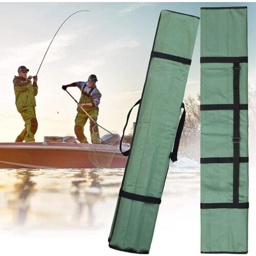 Ortable Foldable Fishing Rod Carrier Fish Pole Tools Storage Bag Case High capacity Multifunctional Protective