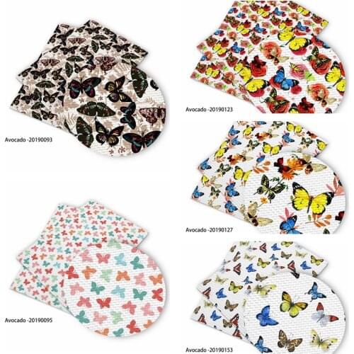 Huangtao Diy 50X150cm Butterfly Printing Cartoon Character Pattern Double Brush Poly Fabric By Yard 100% Polyester Fabric