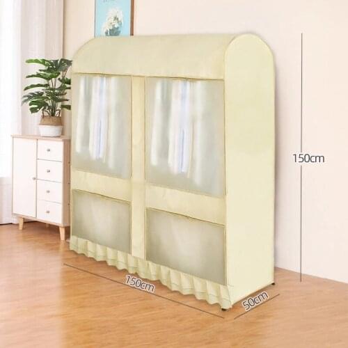 High quality Garment Rack Cover Large Capacity Dustproof Waterproof Clothing Rack Protector with Zipper and Visible Window