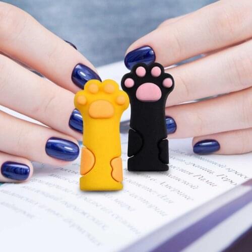 Cute Cat Paw Protective Cover Sleeve for Nail Cuticle Trimmer Nipper Nail Tool Kit Dead Curticle Tweezers Cap Silicone Nipper