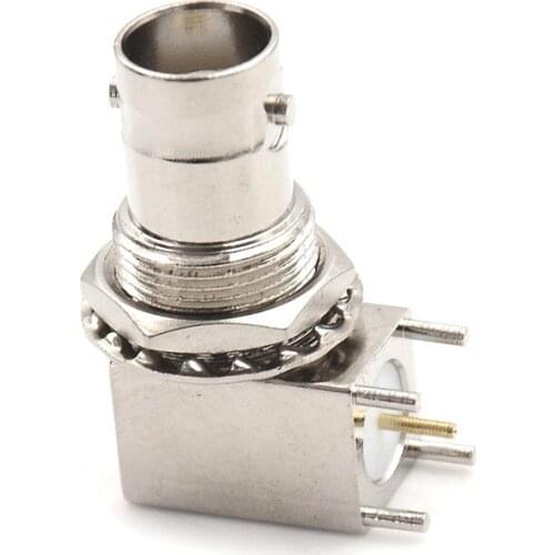 1Pc Chassis Panel Mount Straight Connector High Quality Brass BNC Q9-004A-90 Bulkhead Soldering Plug Adapter