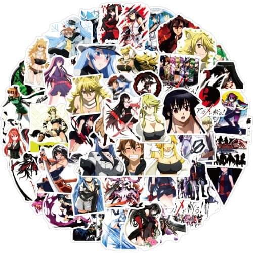 10/30/50pcs Akame ga KILL! Anime Stickers Decal DIY Luggage Laptop Skateboard Guitar Phone Waterproof Graffiti Sticker Kids Toy