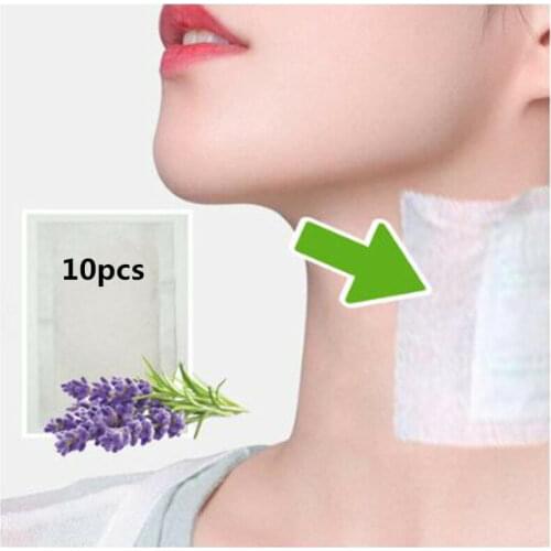 10 patches Neck Lymphatic Detox Patch Anti-Swelling Herbal Pads To Improve Sleep Foot Patches Skin Care