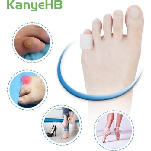 4pcs Transparent Gel Fingers Protector Callus Corn Corrector Hammer Toe Separator Foot Care Tool Suport Feet Massage A233