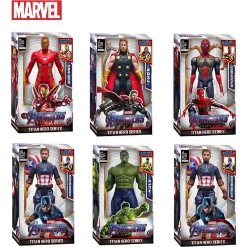 40 Style 12''/30cm Marvel Avengers Toy Venom Captain Flash Spiderman Thanos Hulk Iron Man Thor Action Figure Model Gift