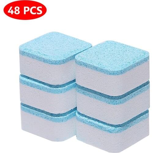 48 Tab Washing Machine Cleaning Multi Function Washer Cleaner Tablets Detergent Effervescent accessorie Home Cleaning tool