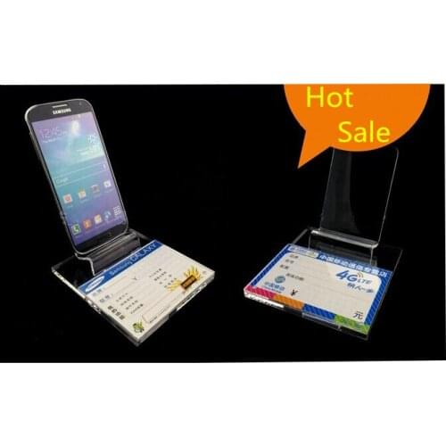 5pcs Clear acrylic Phone display stand Mobile cell phone holder Digital products holder jewelry/watch / bracelet display rack