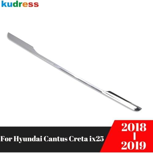 For Hyundai Cantus Creta ix25 2018 2019 Chrome Styling Rear Trunk Lid Cover Tailgate Door Handle Trim Garnish Molding Strip