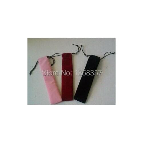 Free shiping velvet jewelry pouch velvet pouch pen pouch velvet record pen pouch U-key pen bag custom logo