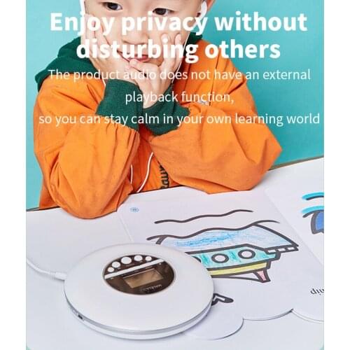 CD Walkman Smart Bluetooth Prenatal Education Machine Portable Home Travel Mobile English Learning CD Player With Earphone