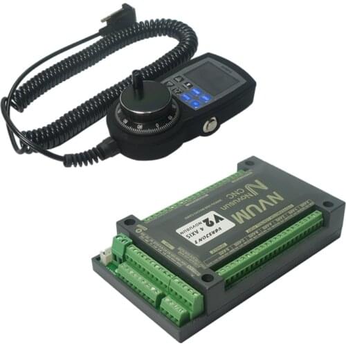 Digital Manual Pulse Handwheel NVUM 4 Axis NVEM V2 Version CNC Controller 200KHZ USB MACH3 Motion Control Card for Stepper Motor