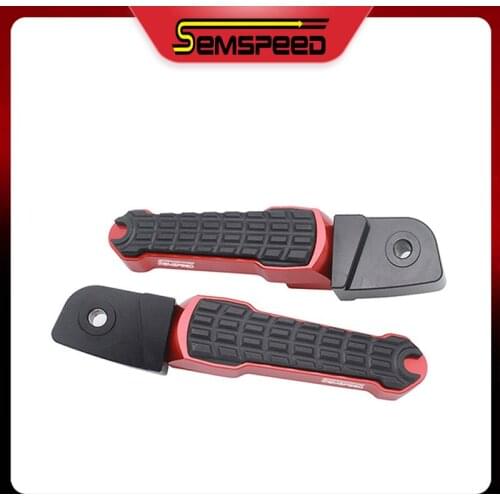 For Honda Hornet 600 X-ADV 750 CBR1000RR CB125R/F Rebel 125 SEMSPEED Universal CNC Motorcycle Rear Passenger Foot Peg Pedals