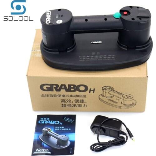Grabo H Electric Vacuum Suction Cup Lifter New Type Portable Battery Tile Suction Cup for Wood Stone Granite Glass