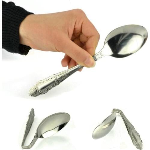 Perfect Magic Trick Bend Spoon Bending Gimmick Magician Street Stage