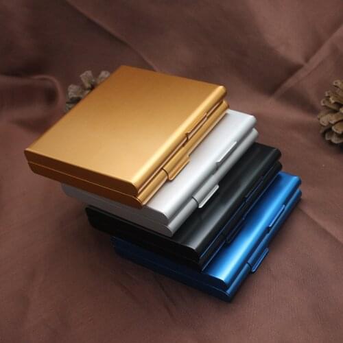 1Pcs 9.2*8.2*2CM Pocket Box Tobacco Holder Cigarette Case Cigar Storage Container Metal Smoking Accessories Men Gift