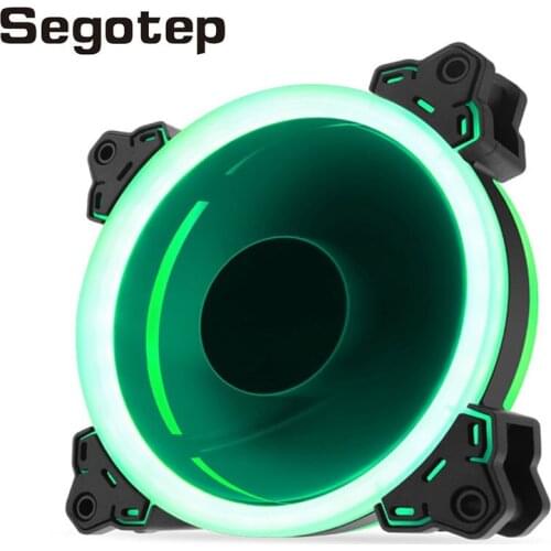 Segotep cooling fan PC Case Cooler PWM 4 Pin 120 mm 12V RGB Adjust Fan Speed Quiet CPU Cooling Fan Suitable for desktop cooling