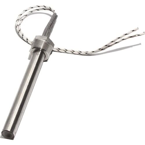 20mm Dia 150~300mm DN20/26mm Thread Cylindrica Cartridge Heater 12V/24V/48V 304 Stainless Steel Electric Heating Element with Nu