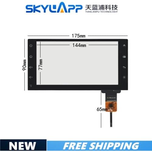 NEW 6.5inch 175*90 Capacitive Touch Screen Glass For GPS CAR 175mm*90mm GT911 Freeshipping