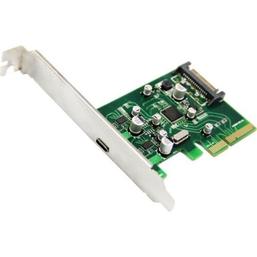 PCI-E 4x Express to USB 3.1 Type C USB-C Single Port Add on Expansion Card Adapter 10 Gbps ,Free shipping + Tracking number