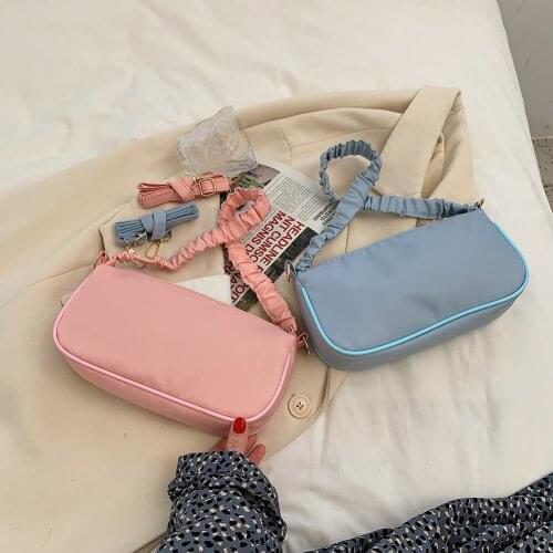 Popular Simple Female Daily Bag Fashion Exquisite Shopping Bag Underarm Bags Ladies Nylon Daily Shoulder Messenger Totes