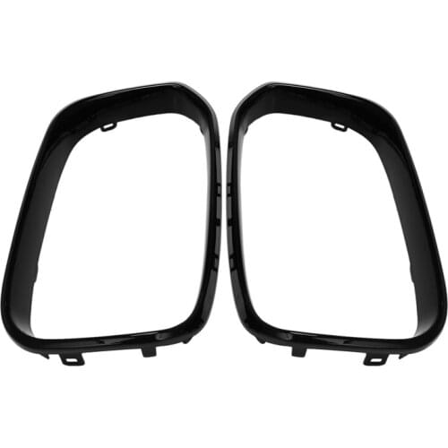 1 Pair Gloss Black Car Front Bumper Kidney Grille Frame Replacement For-BMW 1 Series F20 F21 LCI 125I 135I 2015-2017