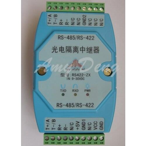 RS485/RS422 repeater / signal extender, /485 signal amplifier, industrial grade